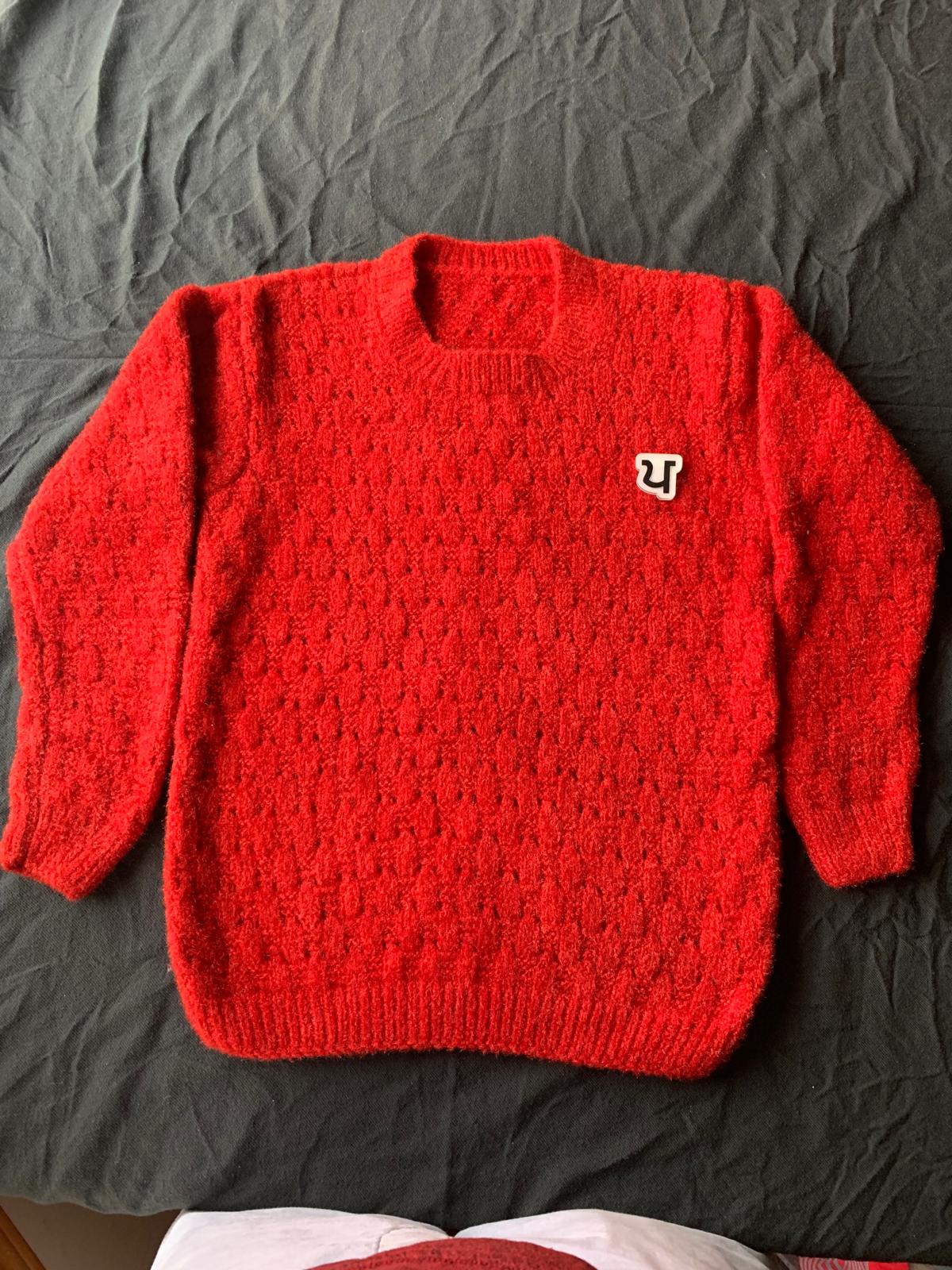Red sweater