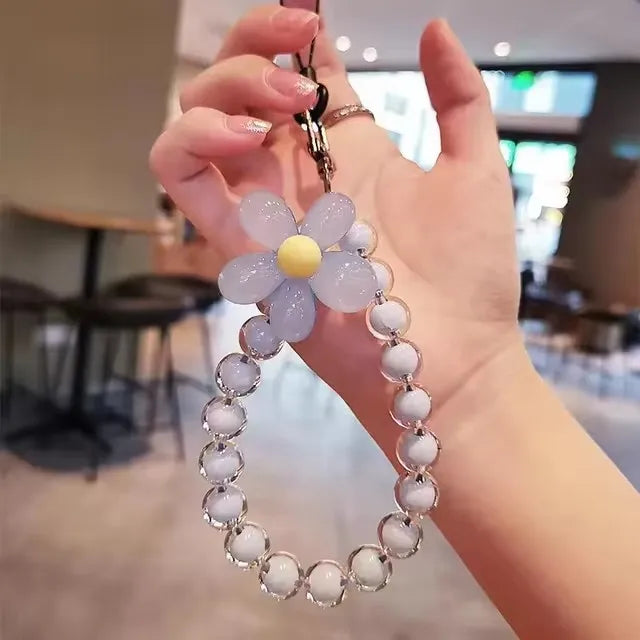 Color Mobile Phone Lanyard Wrist Strap Women's Hand-Held Chain Short Anti-Lost Cell Phone Case Cute Lanyard Key Pendant