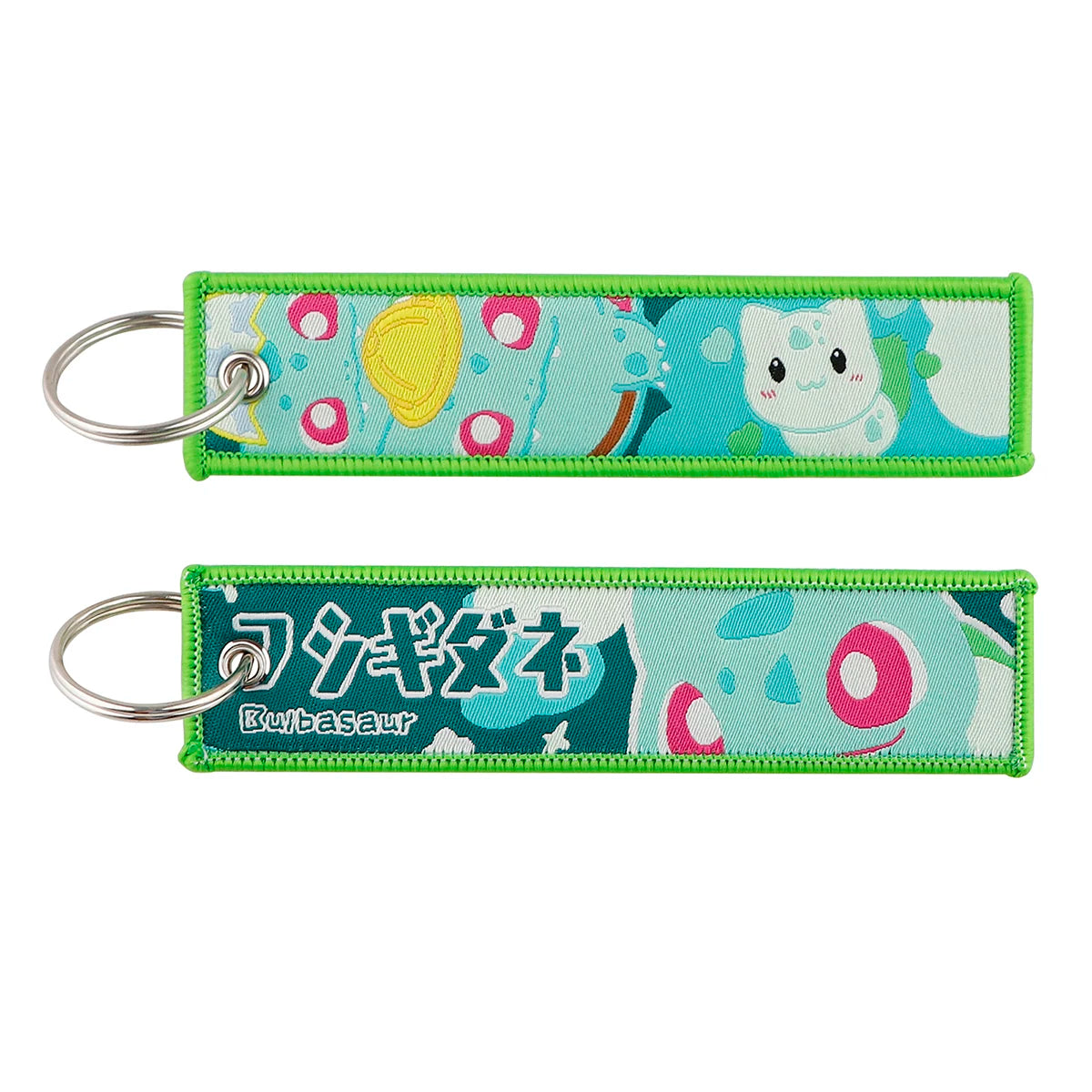 Japanese Hot Anime Characters Embroidered Key Cool Cartoon KeyTag Keychain for Motorcycles Keyring Jewelry Accessories Gifts 1pc