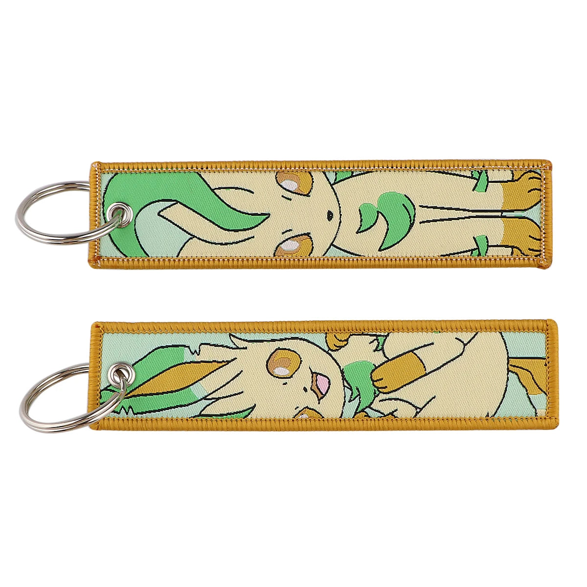 Japanese Hot Anime Characters Embroidered Key Cool Cartoon KeyTag Keychain for Motorcycles Keyring Jewelry Accessories Gifts 1pc