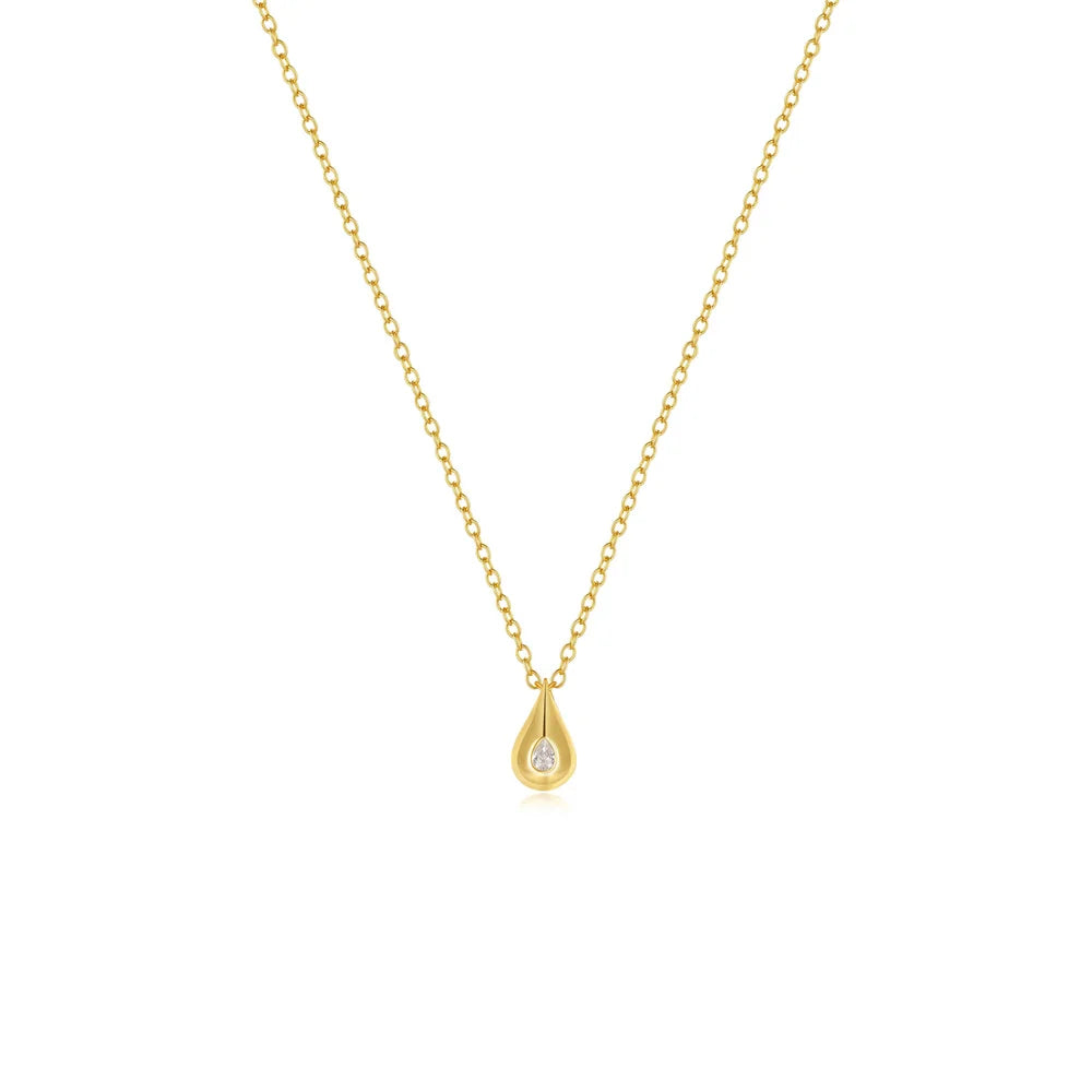 CANNER Crystal Zircon 925 Sterling Silver Necklace For Women Pendente Fine Jewelry Long Chain Wedding Party Accessory Mom Gift