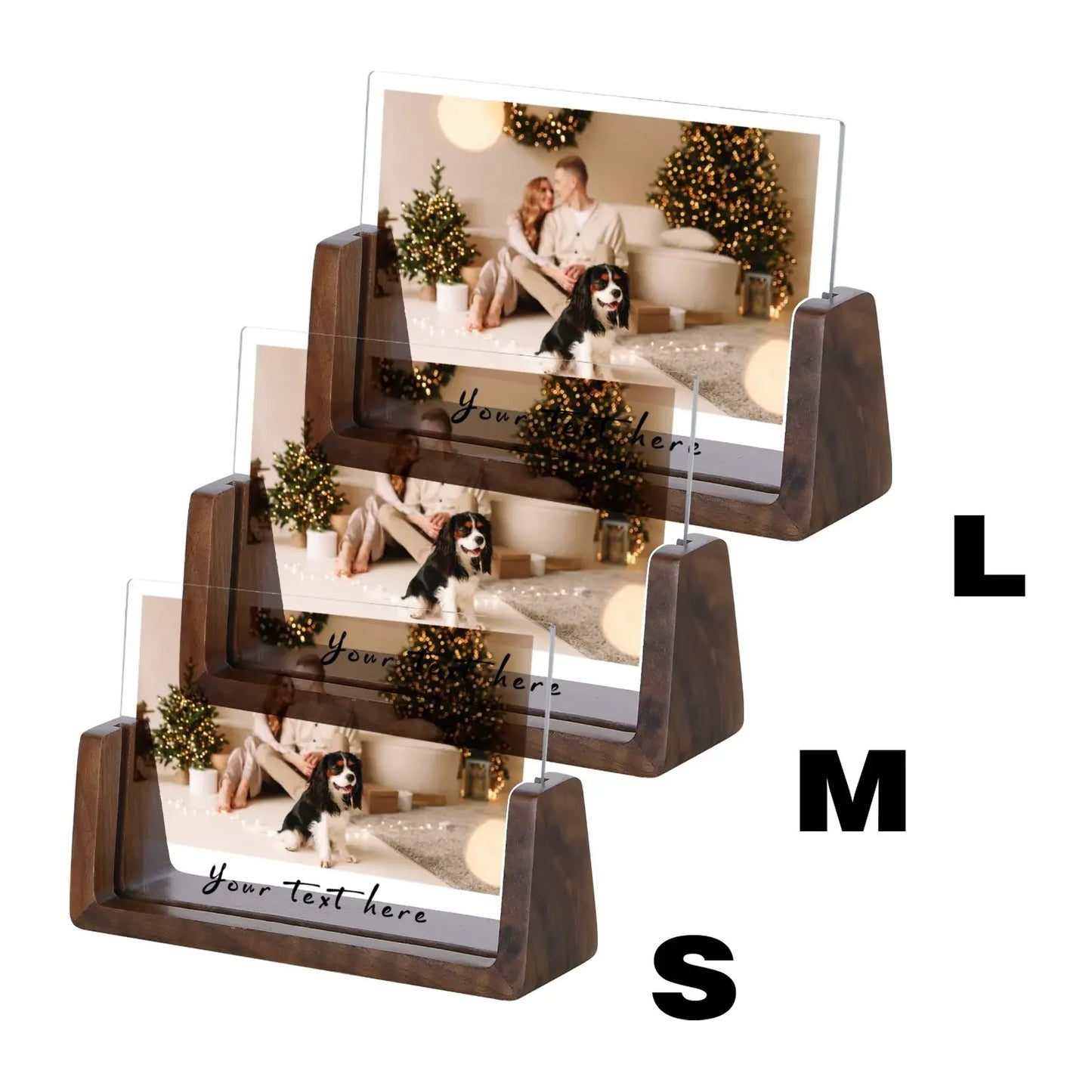 Custom Couple Picture Frame Personalised Your Text Plaque for Husband Wife Bedroom Desktop Display Valentines Day Gifts Ideas