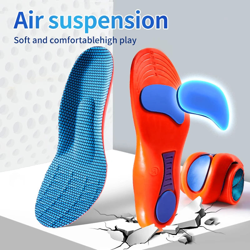 Orthopedic Insoles for Feet Sport Shock-absorbing Insole for Shoes Arch Support Plantar Fasciitis Templates Pads Men Women Sole