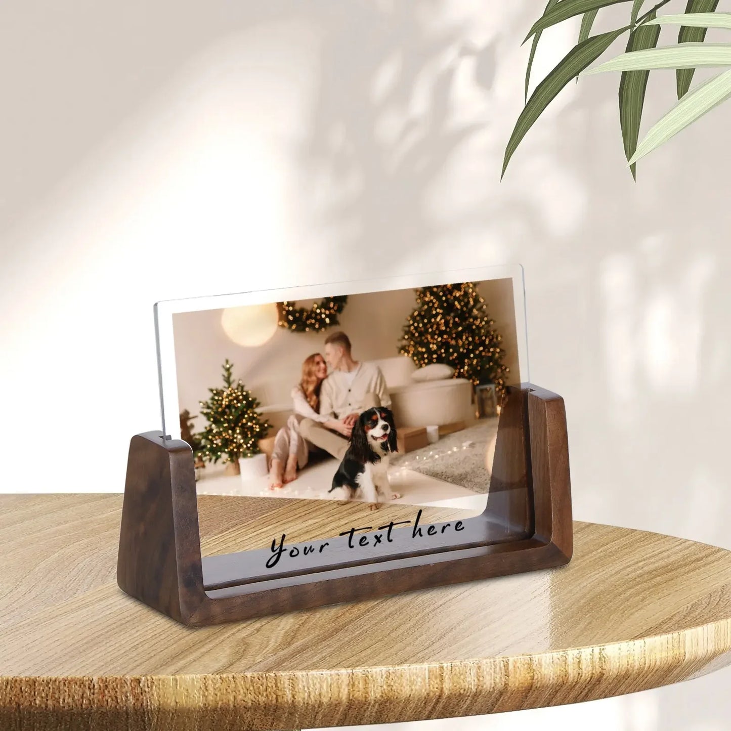 Custom Couple Picture Frame Personalised Your Text Plaque for Husband Wife Bedroom Desktop Display Valentines Day Gifts Ideas