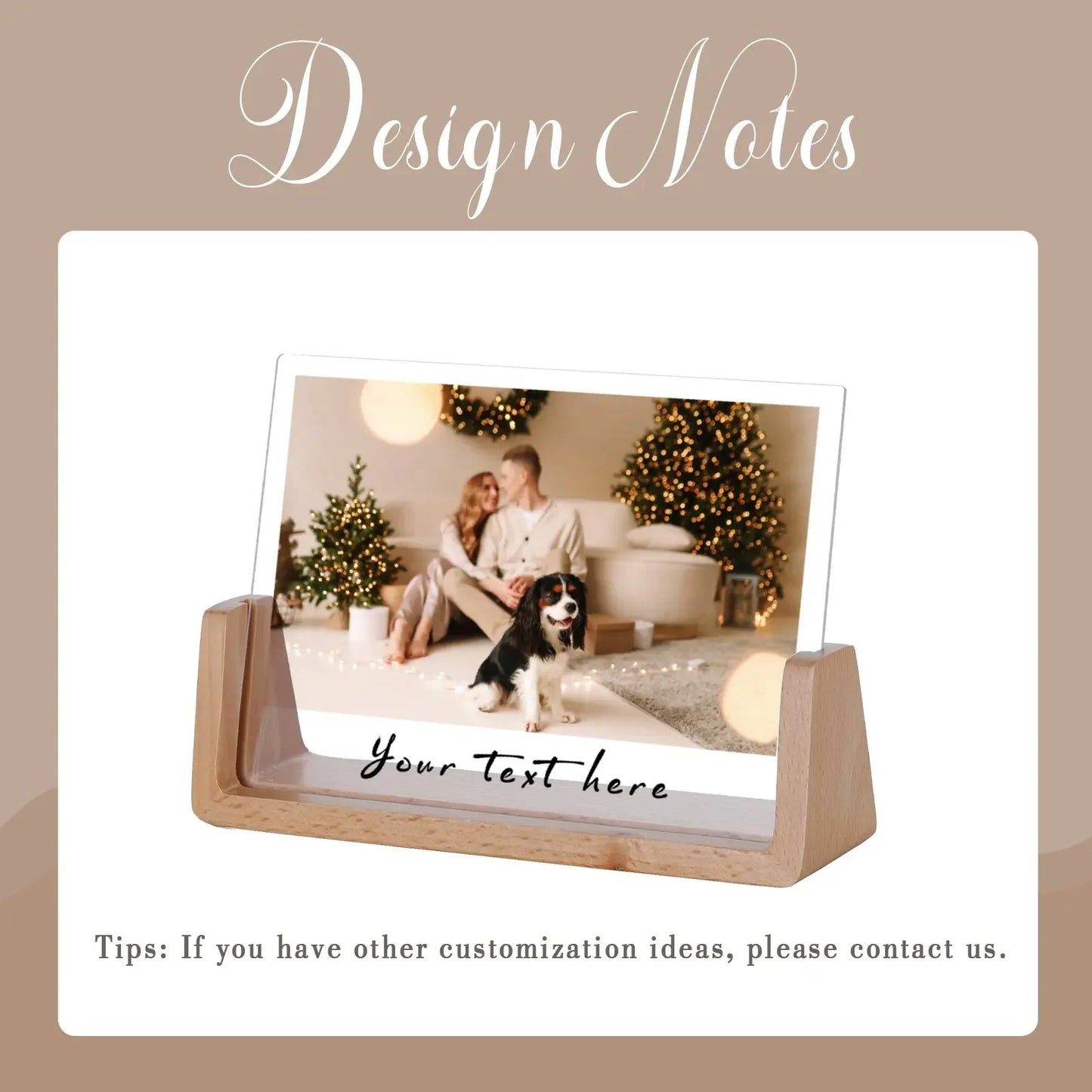 Custom Couple Picture Frame Personalised Your Text Plaque for Husband Wife Bedroom Desktop Display Valentines Day Gifts Ideas
