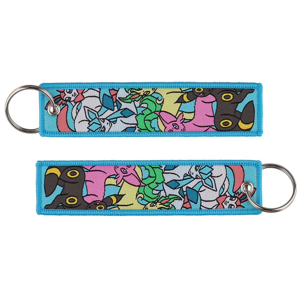 Japanese Hot Anime Characters Embroidered Key Cool Cartoon KeyTag Keychain for Motorcycles Keyring Jewelry Accessories Gifts 1pc