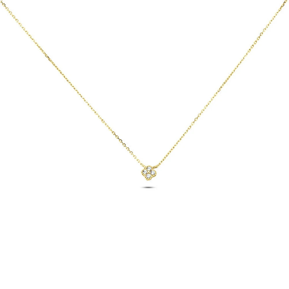 CANNER Crystal Zircon 925 Sterling Silver Necklace For Women Pendente Fine Jewelry Long Chain Wedding Party Accessory Mom Gift