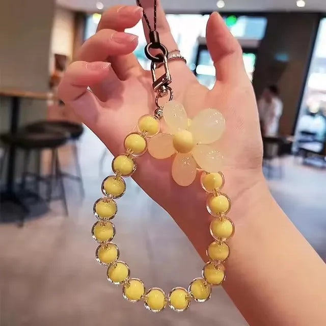 Color Mobile Phone Lanyard Wrist Strap Women's Hand-Held Chain Short Anti-Lost Cell Phone Case Cute Lanyard Key Pendant