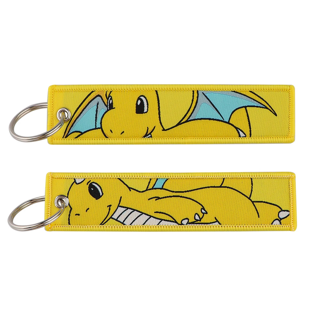 Japanese Hot Anime Characters Embroidered Key Cool Cartoon KeyTag Keychain for Motorcycles Keyring Jewelry Accessories Gifts 1pc
