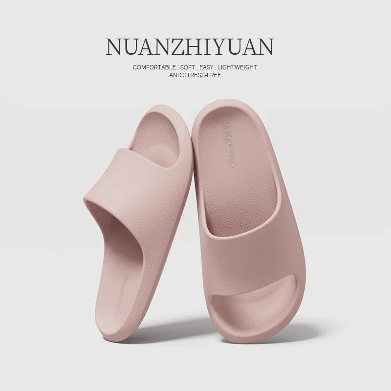 Women Cloud Slippers Men Summer EVA Non-slip Bathroom Shoes Couple Unisex Home Indoor Outdoor Beach Sandals