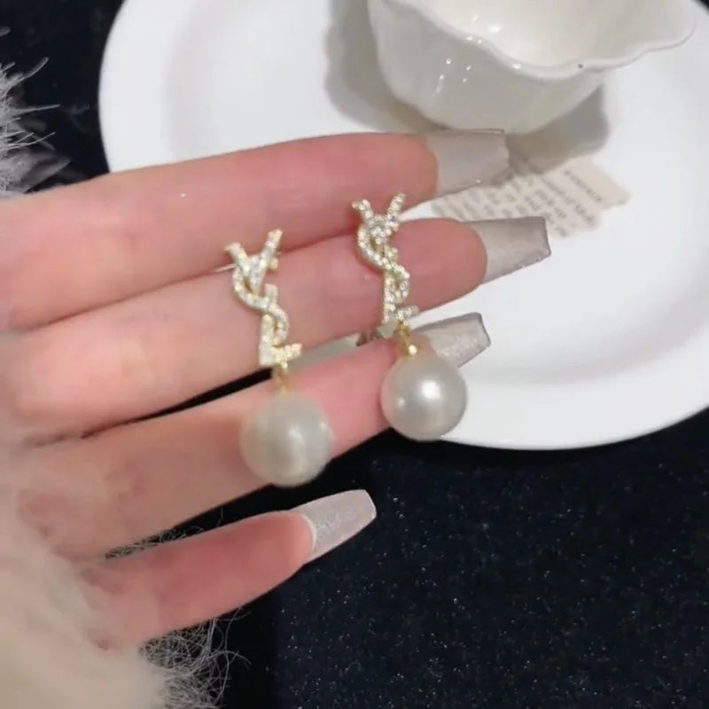 2024 Luxury Brand Gold Color Matte Texture Metal Retro Earrings For Women Girls Fashion Party Trend Party Jewelry Gifts Earrings