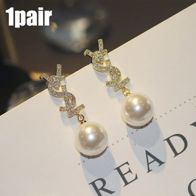 2024 Luxury Brand Gold Color Matte Texture Metal Retro Earrings For Women Girls Fashion Party Trend Party Jewelry Gifts Earrings
