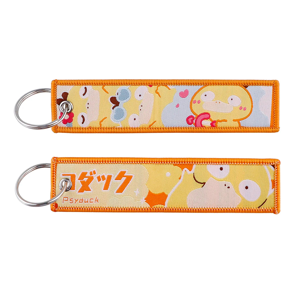 Japanese Hot Anime Characters Embroidered Key Cool Cartoon KeyTag Keychain for Motorcycles Keyring Jewelry Accessories Gifts 1pc