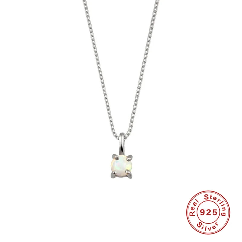 CANNER Crystal Zircon 925 Sterling Silver Necklace For Women Pendente Fine Jewelry Long Chain Wedding Party Accessory Mom Gift