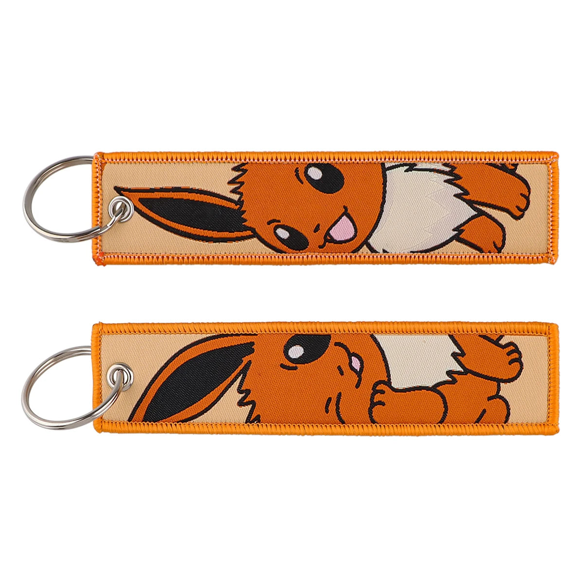 Japanese Hot Anime Characters Embroidered Key Cool Cartoon KeyTag Keychain for Motorcycles Keyring Jewelry Accessories Gifts 1pc
