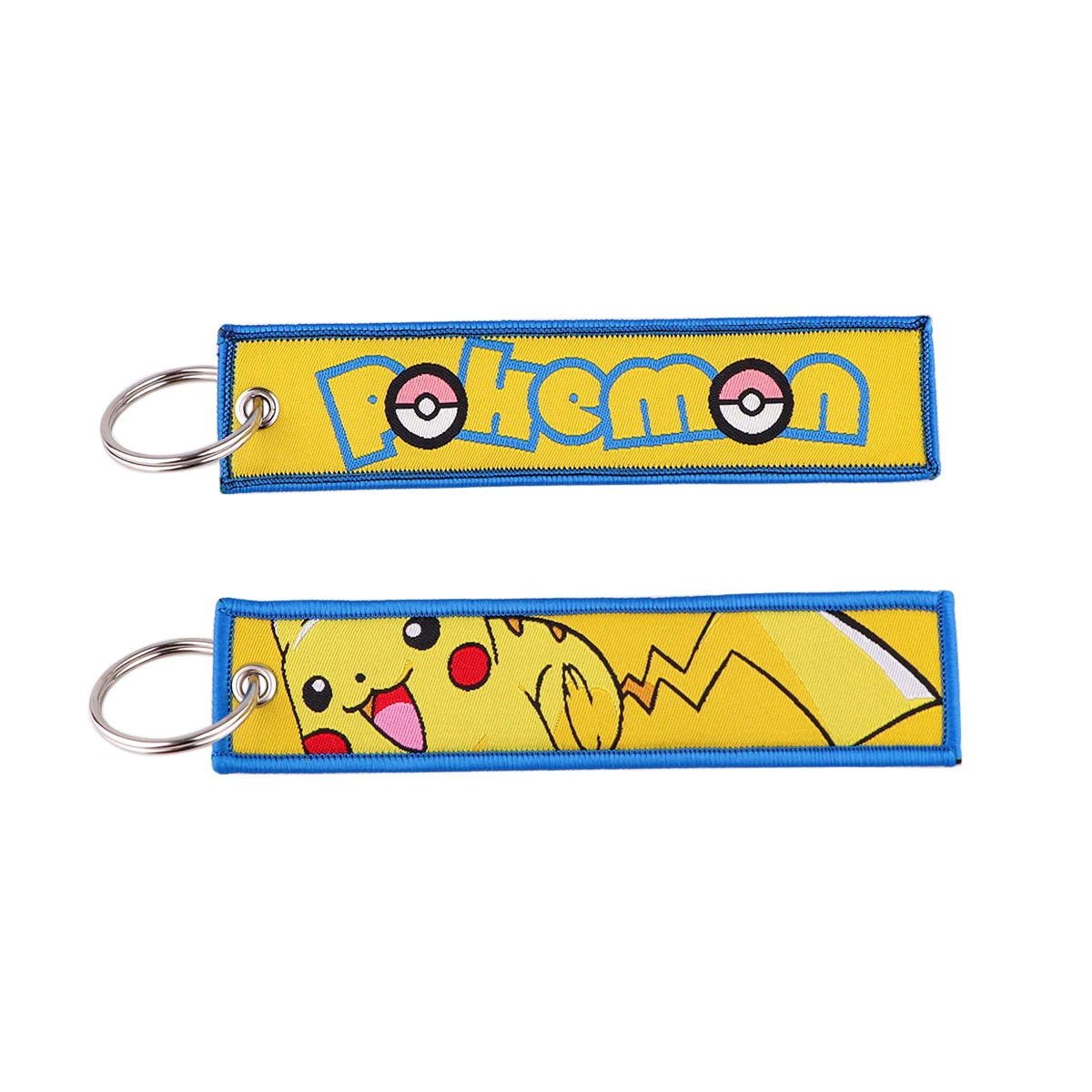 Japanese Hot Anime Characters Embroidered Key Cool Cartoon KeyTag Keychain for Motorcycles Keyring Jewelry Accessories Gifts 1pc