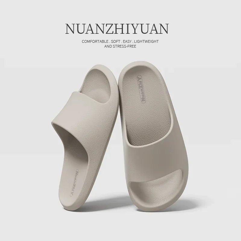 Women Cloud Slippers Men Summer EVA Non-slip Bathroom Shoes Couple Unisex Home Indoor Outdoor Beach Sandals