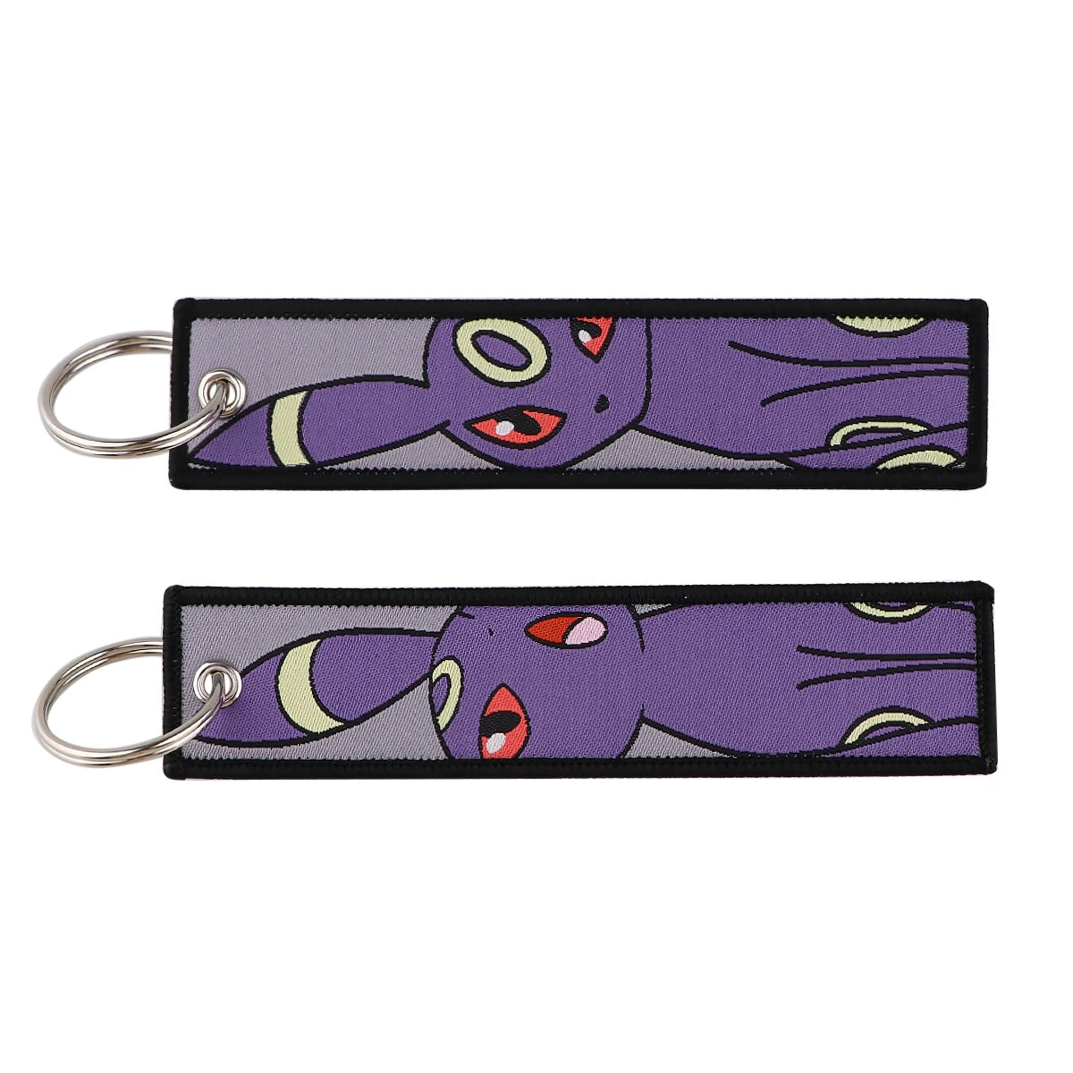 Japanese Hot Anime Characters Embroidered Key Cool Cartoon KeyTag Keychain for Motorcycles Keyring Jewelry Accessories Gifts 1pc