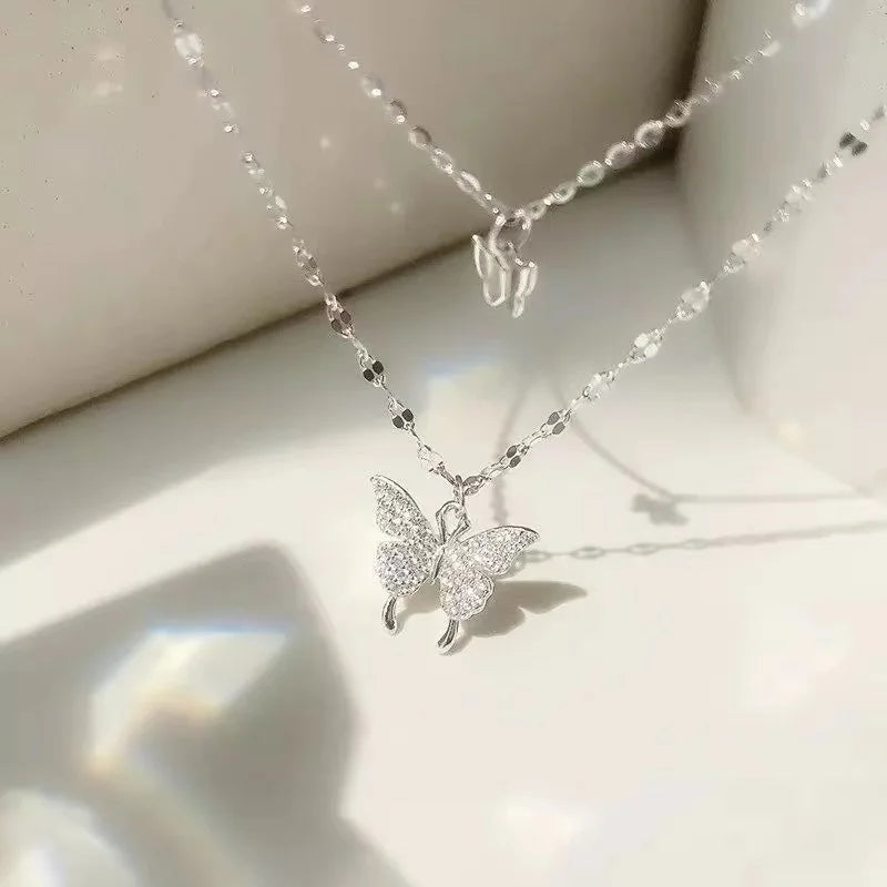2023 New Fashion Trend Unique Design Delicate Vintage Zircon Flower Pearl Necklace Women Jewelry Wedding Party Premium Gift