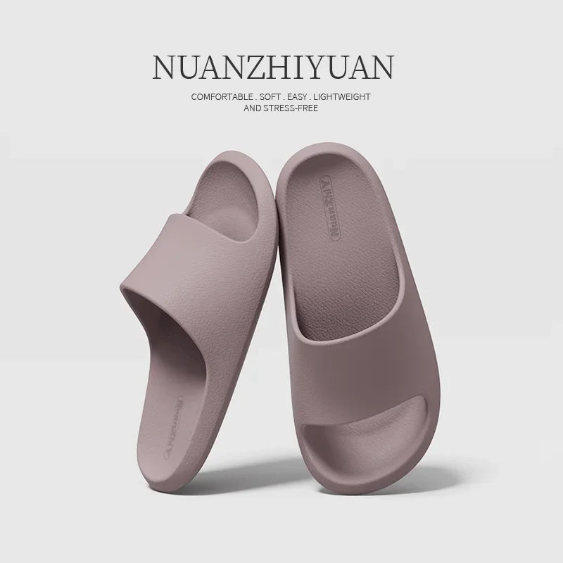 Women Cloud Slippers Men Summer EVA Non-slip Bathroom Shoes Couple Unisex Home Indoor Outdoor Beach Sandals