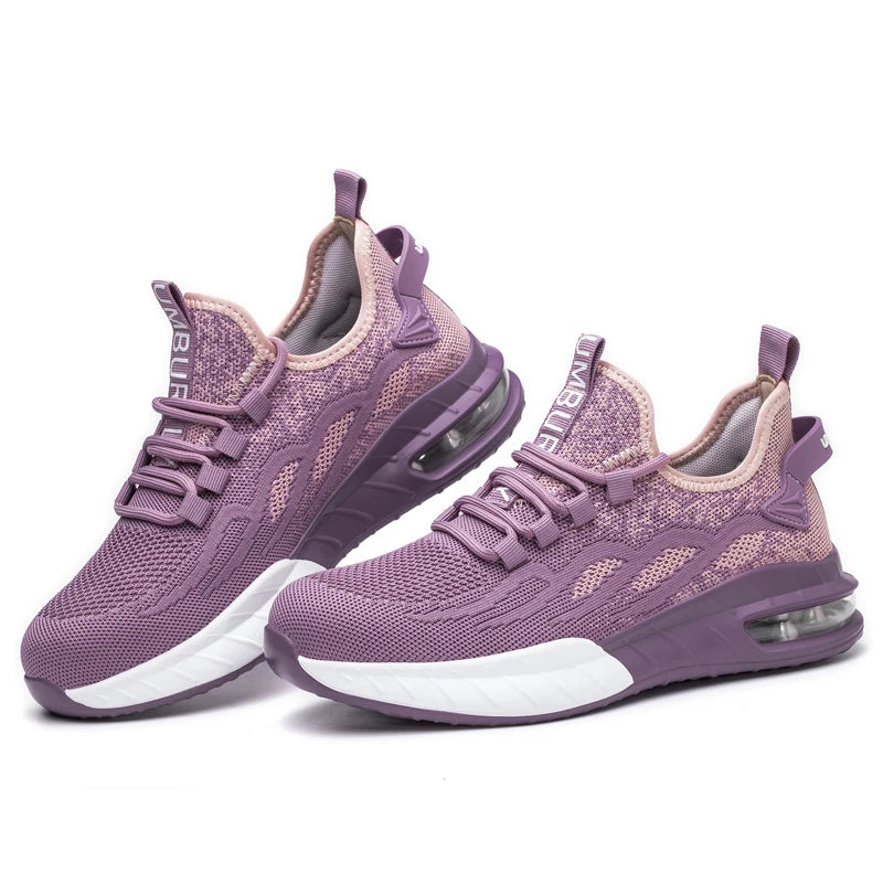 Women Safety Shoes For Work Safety Boots Breathable Steel Toe Puncture Proof Sport Work Sneakers Construction Security Boots