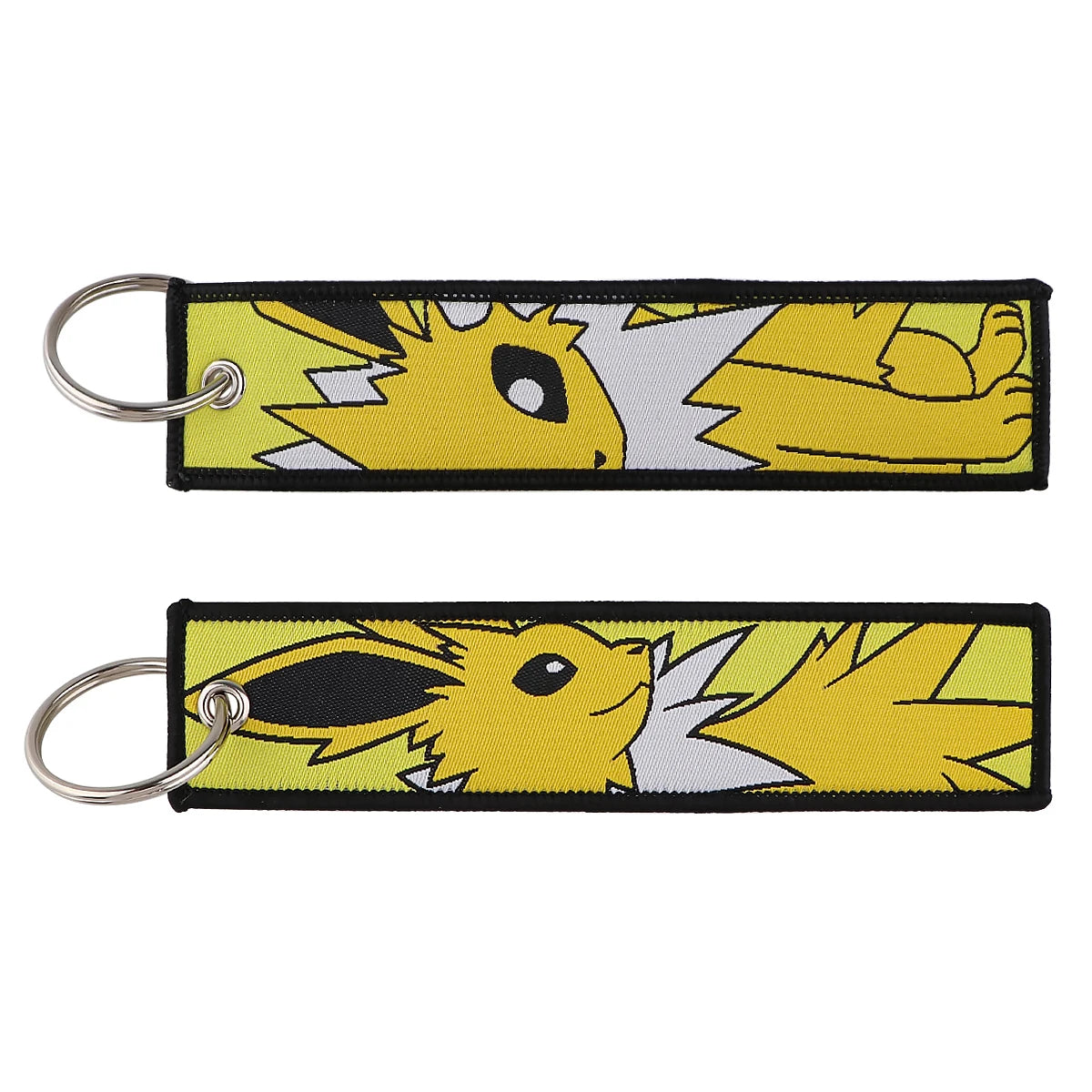 Japanese Hot Anime Characters Embroidered Key Cool Cartoon KeyTag Keychain for Motorcycles Keyring Jewelry Accessories Gifts 1pc