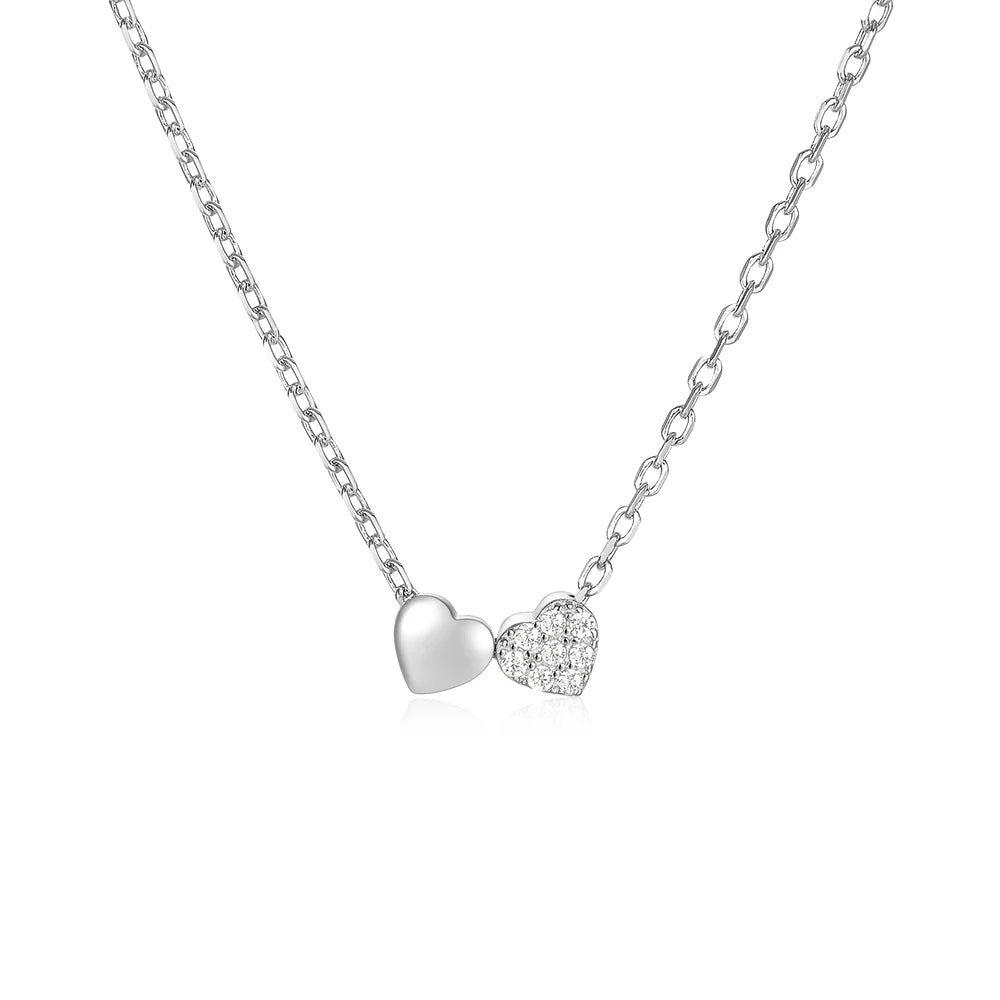 CANNER Crystal Zircon 925 Sterling Silver Necklace For Women Pendente Fine Jewelry Long Chain Wedding Party Accessory Mom Gift