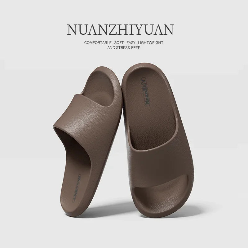 Women Cloud Slippers Men Summer EVA Non-slip Bathroom Shoes Couple Unisex Home Indoor Outdoor Beach Sandals
