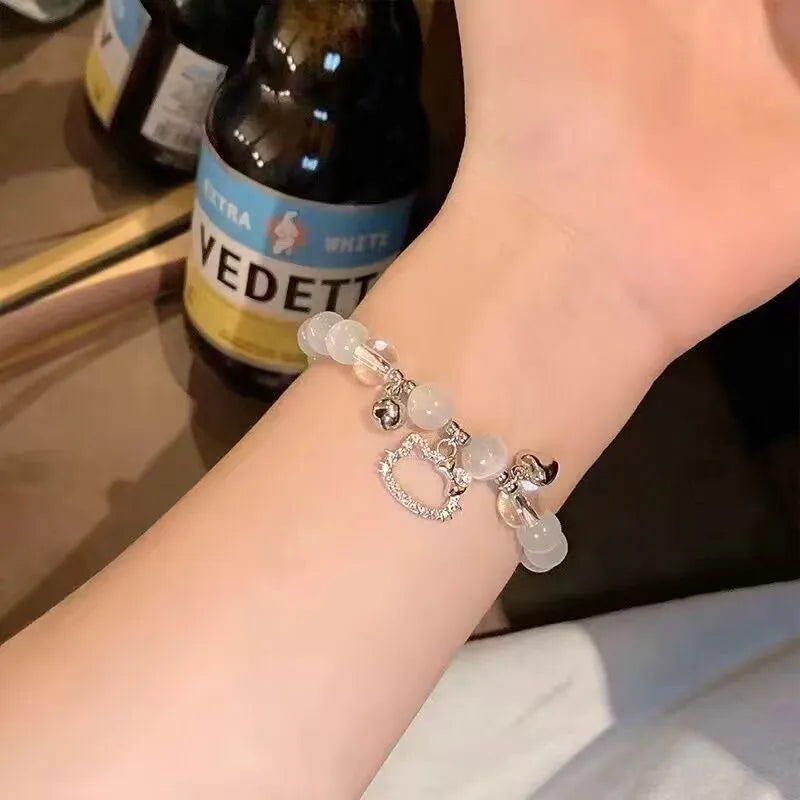 New Hellokittys Y2k Bracelet Kawaii Bracelet Adjustable Pendant Cartoon Fashion Girl Jewelry Birthday Christmas Woman Gift