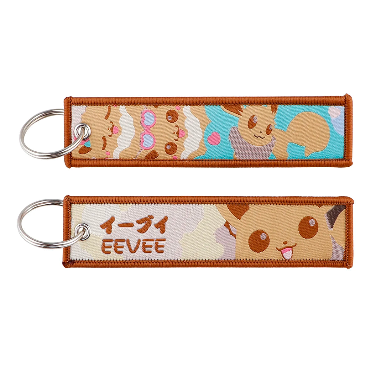 Japanese Hot Anime Characters Embroidered Key Cool Cartoon KeyTag Keychain for Motorcycles Keyring Jewelry Accessories Gifts 1pc