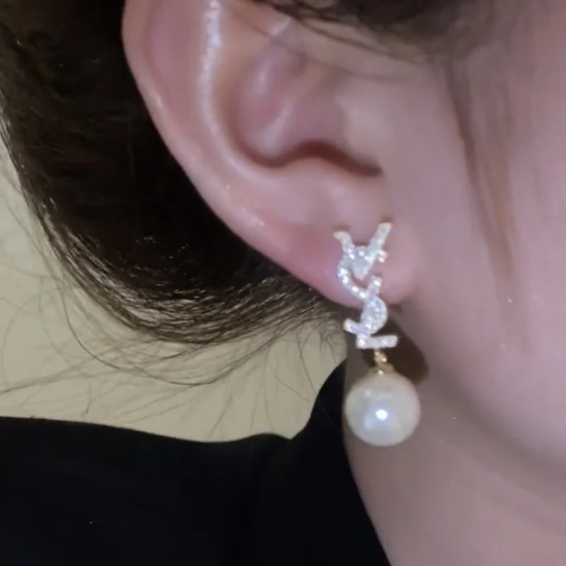 2024 Luxury Brand Gold Color Matte Texture Metal Retro Earrings For Women Girls Fashion Party Trend Party Jewelry Gifts Earrings