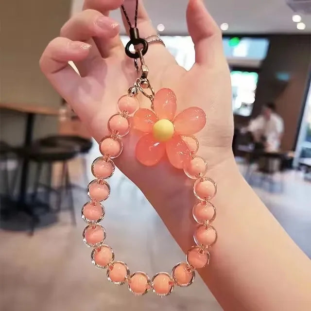 Color Mobile Phone Lanyard Wrist Strap Women's Hand-Held Chain Short Anti-Lost Cell Phone Case Cute Lanyard Key Pendant