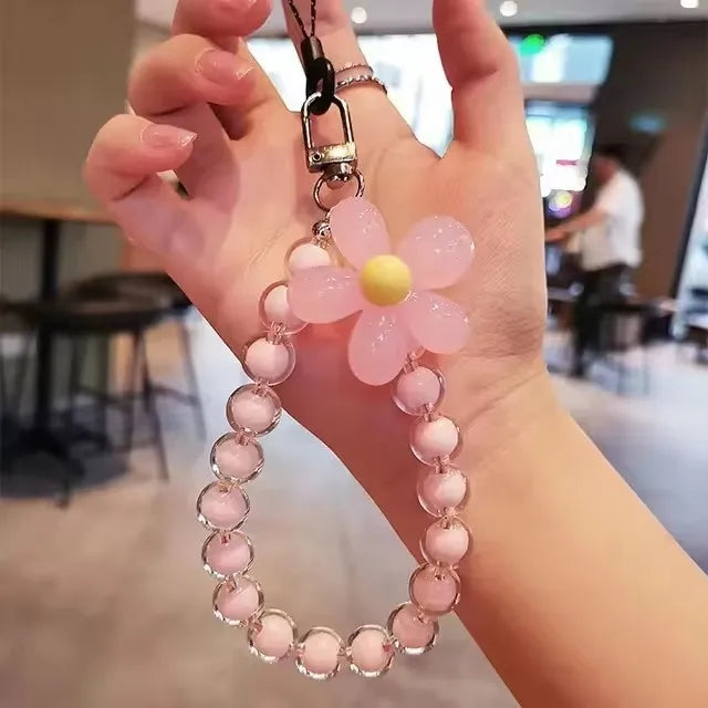 Color Mobile Phone Lanyard Wrist Strap Women's Hand-Held Chain Short Anti-Lost Cell Phone Case Cute Lanyard Key Pendant