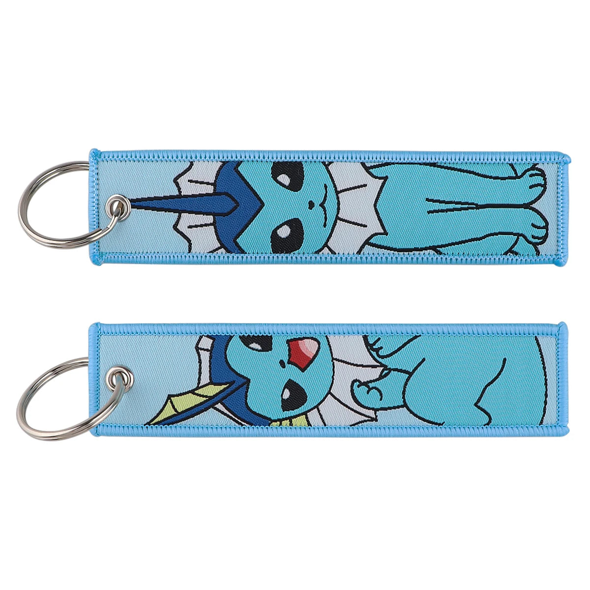 Japanese Hot Anime Characters Embroidered Key Cool Cartoon KeyTag Keychain for Motorcycles Keyring Jewelry Accessories Gifts 1pc