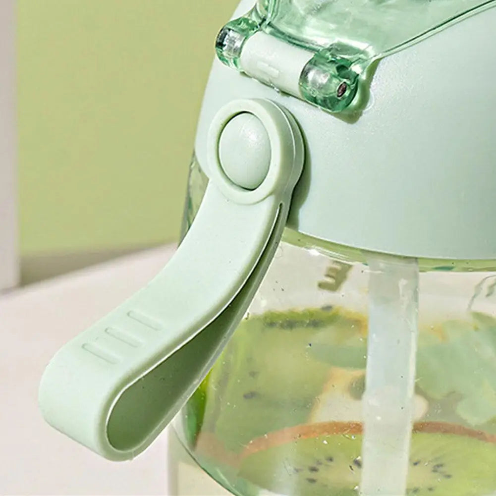 Children's Water Bottle For School Portable Cartoon Dinosaur Sippy Cup Creative Feeding Cup With Straws And Lids Drinkware ﻿