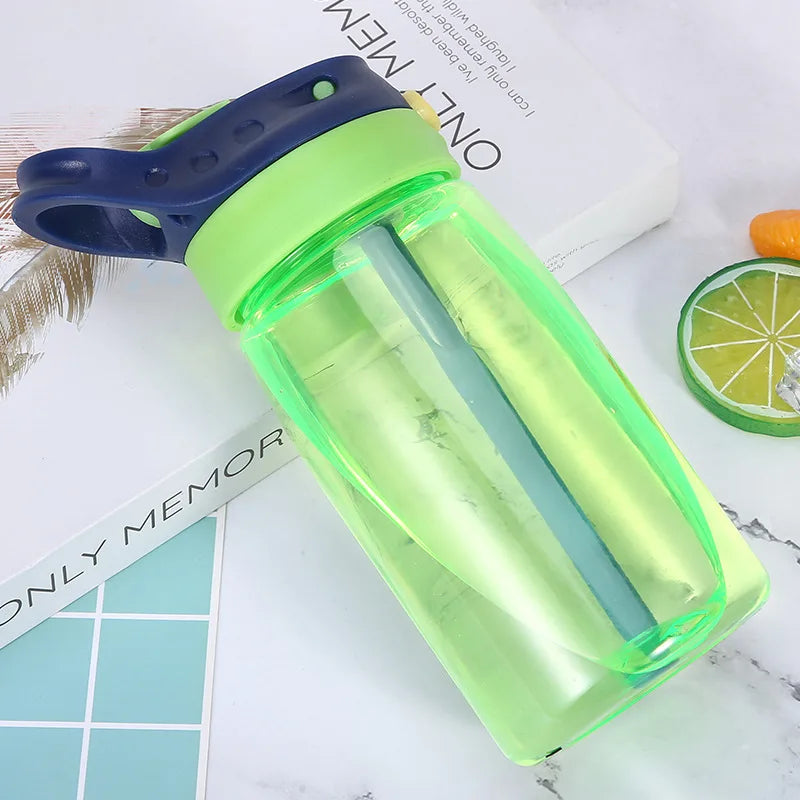 DIY Children Water Bottles Portable 480ML Personalized Outdoor Safety Plastic Drinking Cup For Birth Gift Free Customize Names