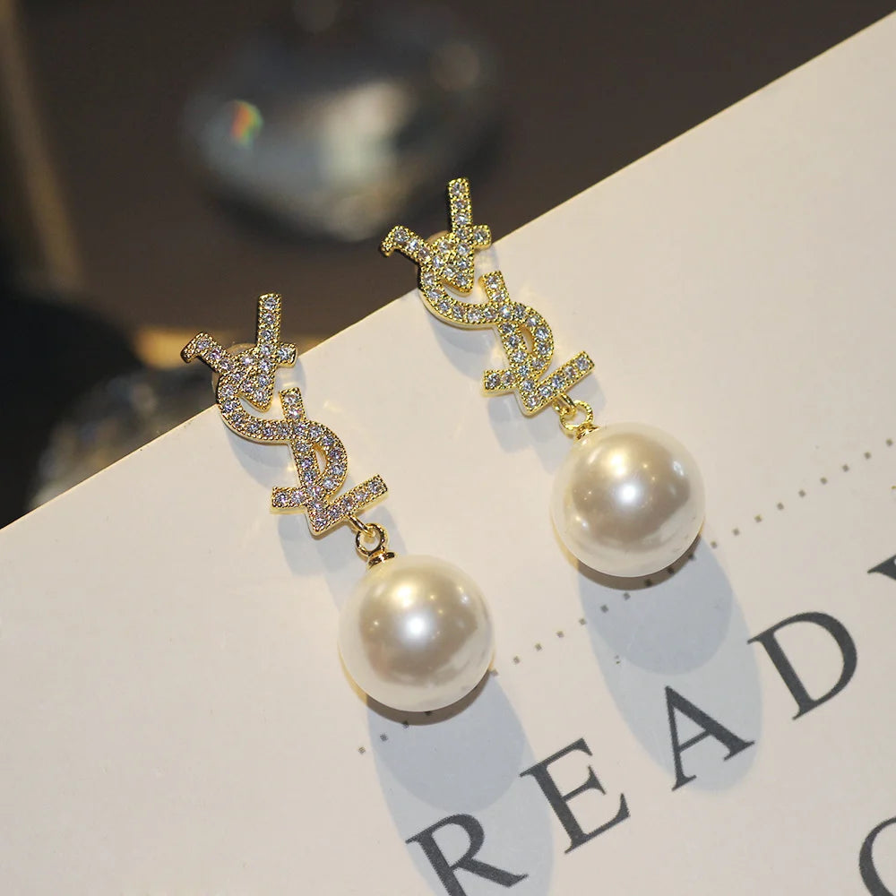 2024 Luxury Brand Gold Color Matte Texture Metal Retro Earrings For Women Girls Fashion Party Trend Party Jewelry Gifts Earrings