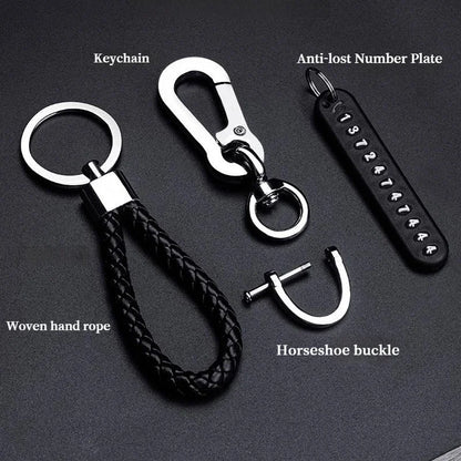 Never Lose Your Keys Again - Anti Loss Keychain with Phone Number Strip Car Keychain