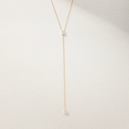CANNER Crystal Zircon 925 Sterling Silver Necklace For Women Pendente  Fine Jewelry Long Chain Wedding Party Accessory Mom Gift