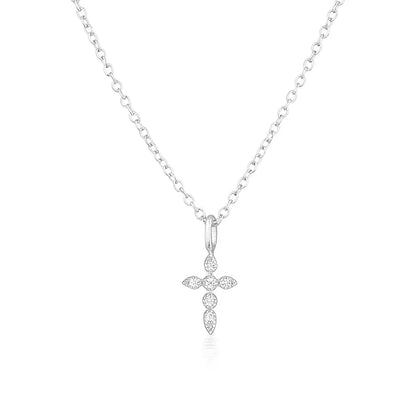 CANNER Crystal Zircon 925 Sterling Silver Necklace For Women Pendente  Fine Jewelry Long Chain Wedding Party Accessory Mom Gift