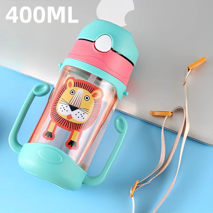 Kids Water Bottle With Straw Kids Girls Portable Travel Bottles Gym Sports Fitness Cup Summer Cold Water Juice Drinking Bottle