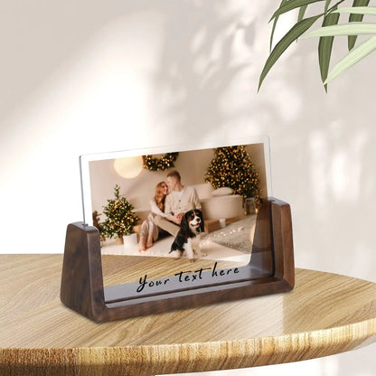 Custom Couple Picture Frame Personalised Your Text Plaque for Husband Wife Bedroom Desktop Display Valentines Day Gifts Ideas