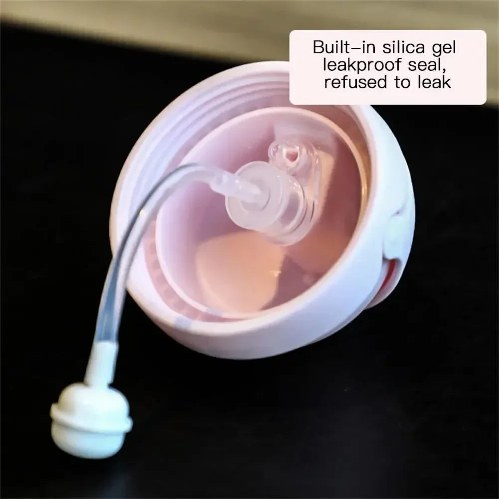 Baby Feeding Drinking Cup Children's Learning Drinking Bottle with Straw Anti-choking and Anti-fall Kettle Baby Travel Bottle