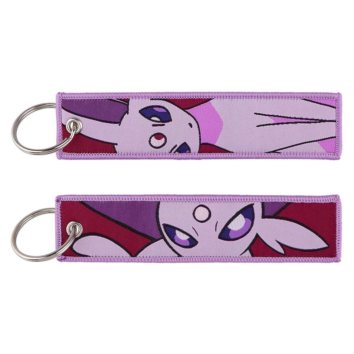 Japanese Hot Anime Characters Embroidered Key Cool Cartoon KeyTag Keychain for Motorcycles Keyring Jewelry Accessories Gifts 1pc