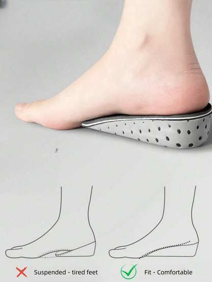 Invisible Height Increase Insoles EVA Memory Foam Men Women Shoe Insole Heel Lifting 2/3/4CM Taller Cushion Heighten Shoe Pad