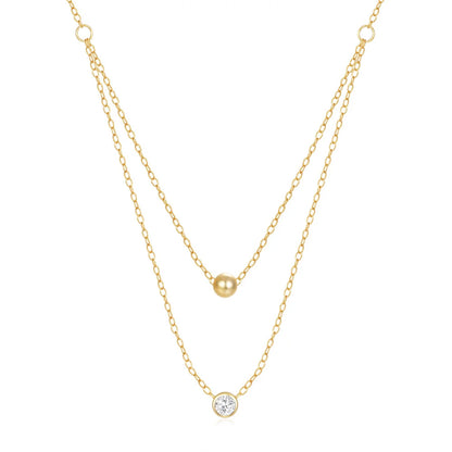 CANNER Crystal Zircon 925 Sterling Silver Necklace For Women Pendente  Fine Jewelry Long Chain Wedding Party Accessory Mom Gift