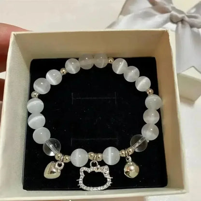 New Hellokittys Y2k Bracelet Kawaii Bracelet Adjustable Pendant Cartoon Fashion Girl Jewelry Birthday Christmas Woman Gift