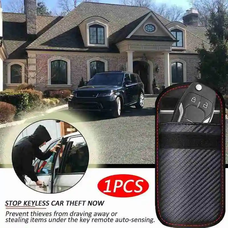 New Key Signal Blocking Case Protector Pouch Privacy Protection Signal Blocker Safe Lock Bag Car Keys Car Anti Theft Bags