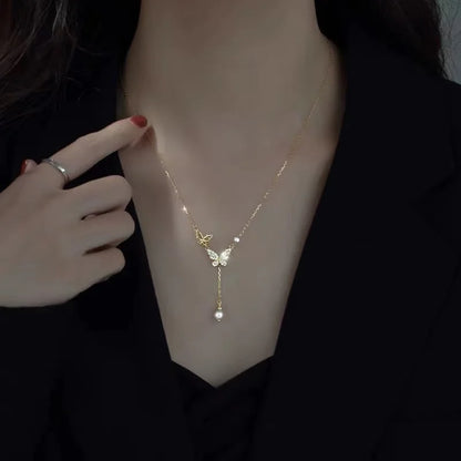 New Fashion Trend Unique Design Elegant Delicate Chalcedony Tulip Pendant Necklace Women High Jewelry Party Gifts Wholesale