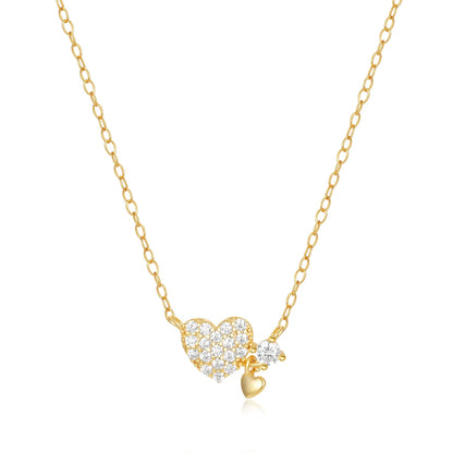 CANNER Crystal Zircon 925 Sterling Silver Necklace For Women Pendente  Fine Jewelry Long Chain Wedding Party Accessory Mom Gift